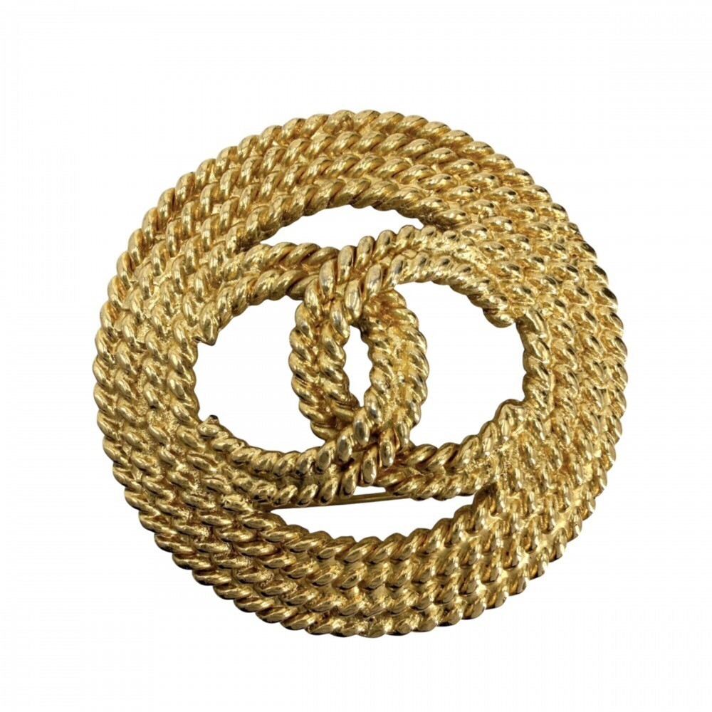 Chanel Brooch, Women's, Chain, Coco Mark, Vintage Accessory, CHANEL GP 2 8 Go...